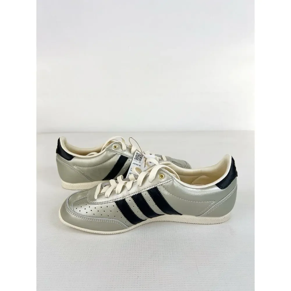 adidas Japan Shoes Sneakers Alumina Silver Black Cream Leather Women 9 READ